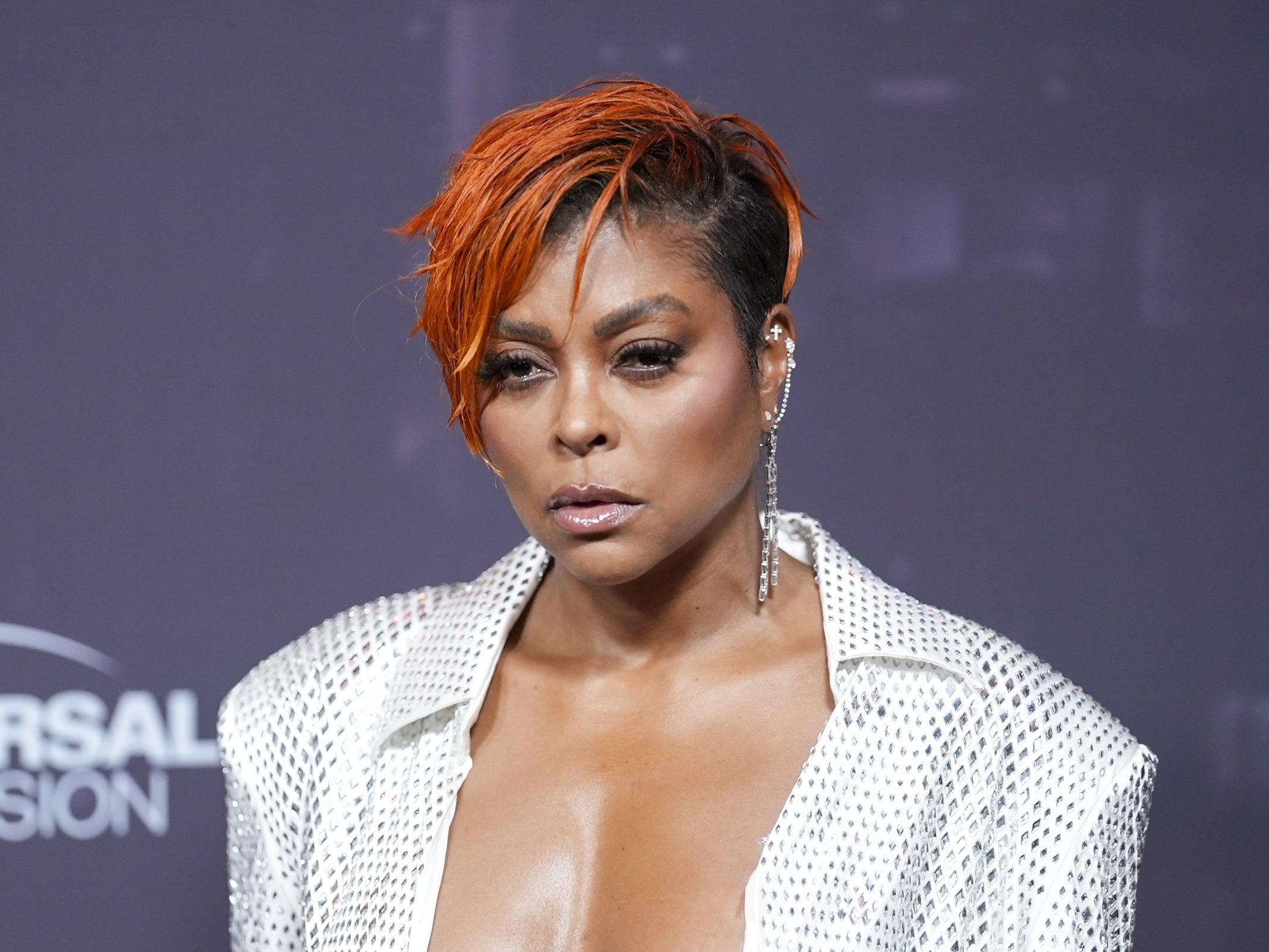 Taraji P. Henson Channels Her Latest Character With Orange Pixie Cut