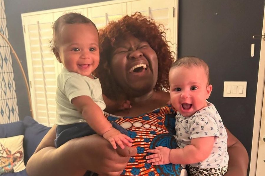 Gabourey Sidibe's Husband, Brandon Frankel, Shares A Cute Photo Of Their Twins