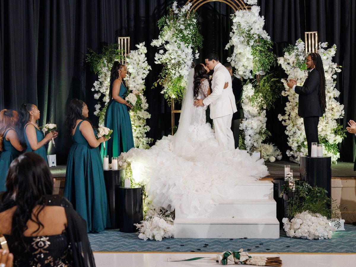 Bridal Bliss: Aurielle And Michael Said 'I Do' Inside A Stunning And Historic Theater In Atlanta