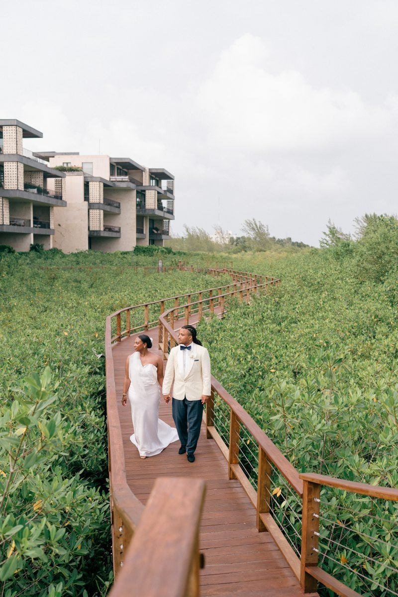 Bridal Bliss: After Meeting At A Wedding, Ashley And Nick Held Their Own In Riviera Maya