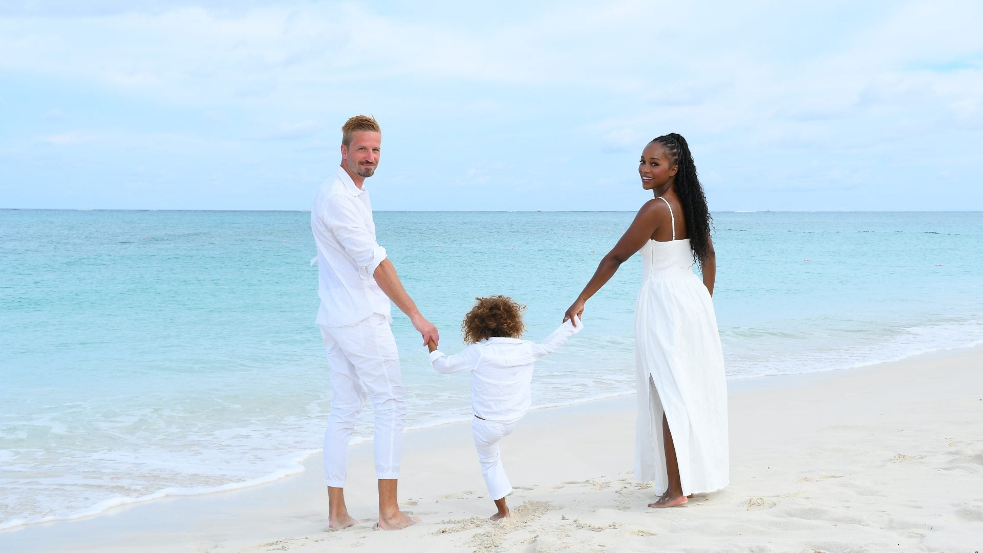 Aja Naomi King Enjoys A Getaway With Husband Dan And Her Son At Beaches Resort In Turks and Caicos