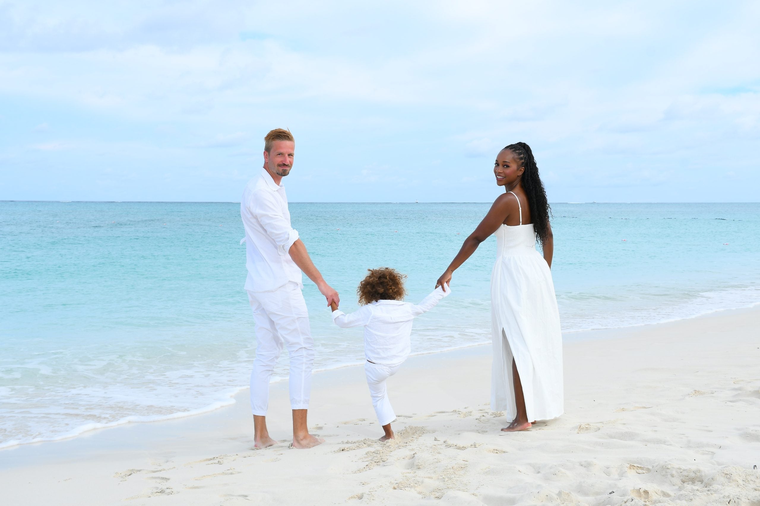 Aja Naomi King Enjoys A Getaway With Husband Dan And Her Son At Beaches Resort In Turks and Caicos