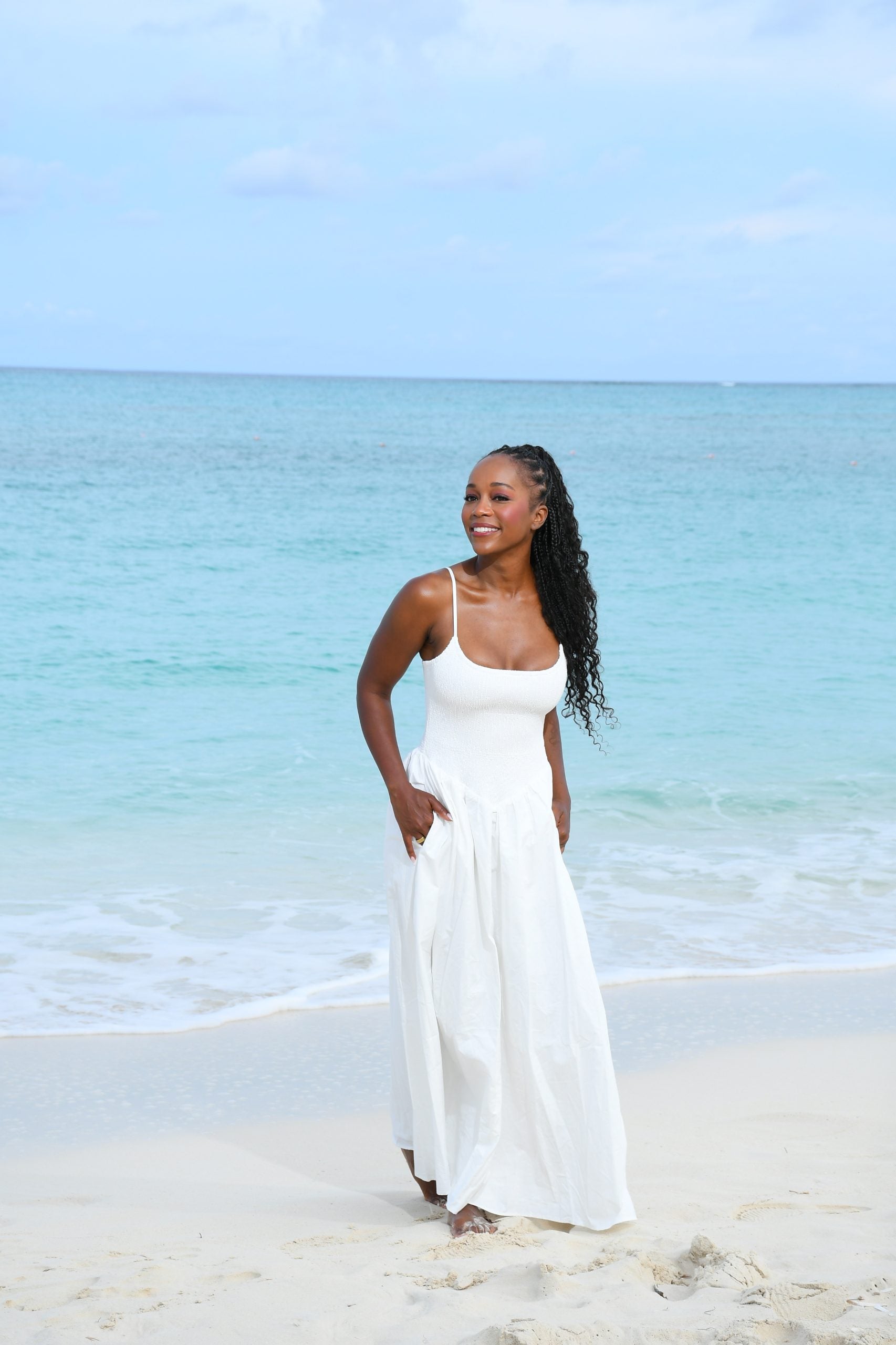 Aja Naomi King Enjoys A Tropical Family Getaway At Beaches Resort In Turks and Caicos