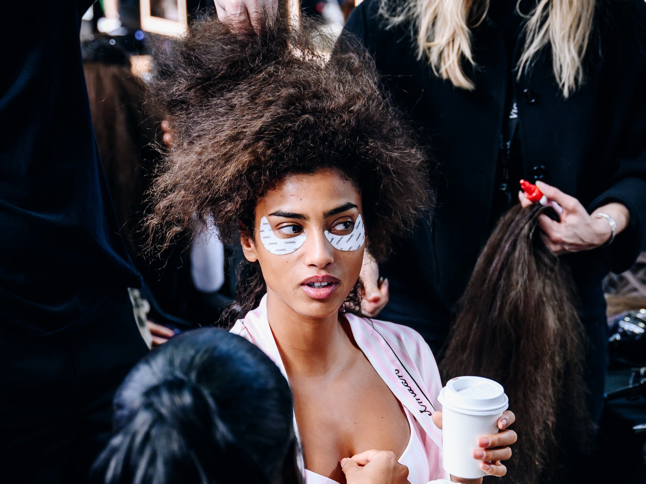 Imaan Hammam’s Teased Blowout Is Perfect For Fall