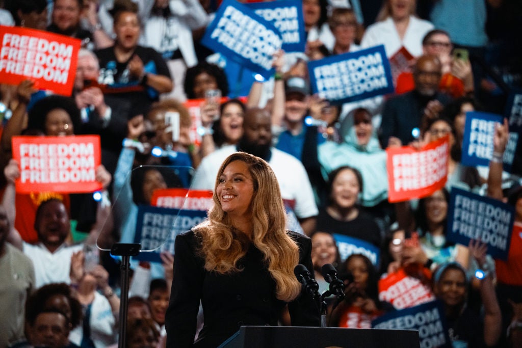 Beyoncé Endorses Kamala Harris For President At Houston Rally: "It's Time For America To Sing A New Song"