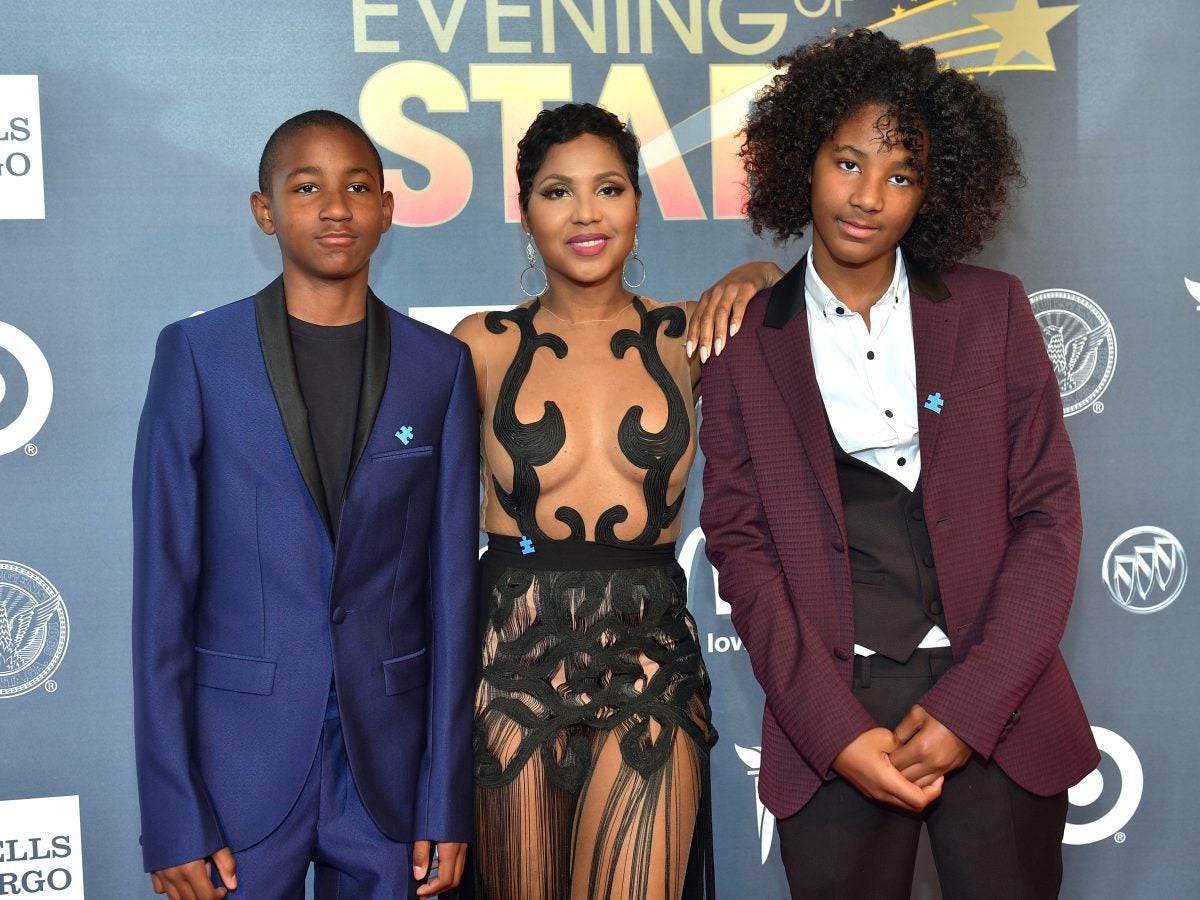 13 Sweet Photos Of Toni Braxton And Her Sons