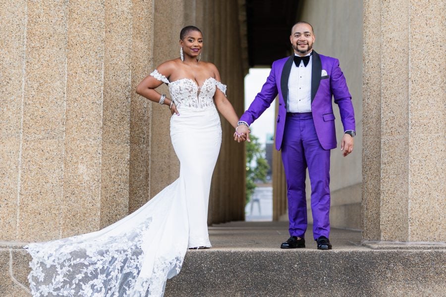 Bridal Bliss: Purple Reigned During Maya And John's Gorgeous Nashville Nuptials