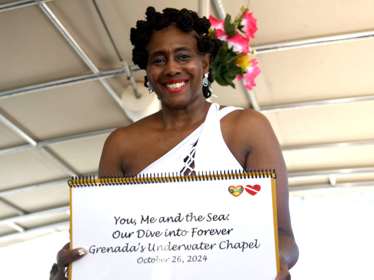 Bridal Bliss: Kim And Arthur Take Their Love Beneath The Waves In A Historic Underwater Wedding In Grenada