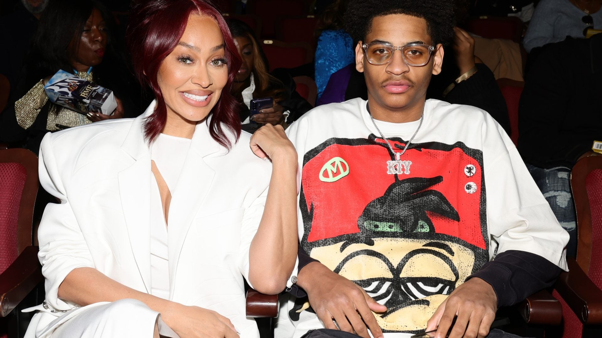 La La Anthony's Son, Kiyan, Chats With Angel Reese About Growing Up Famous