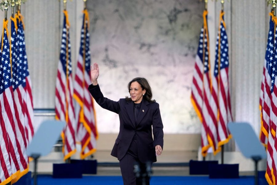 Kamala Harris Delivers Concession Speech With Resolve: 'This Is Not A Time To Throw Up Our Hands, This Is A Time To Roll Up Our Sleeves'