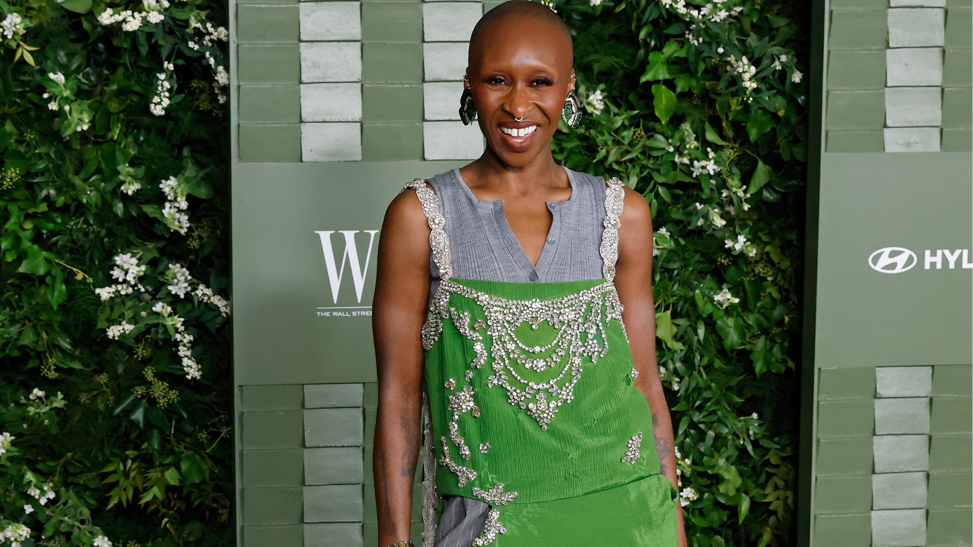 Cynthia Erivo Furthers Her 'Wicked' Agenda In A Bold Erdem Look