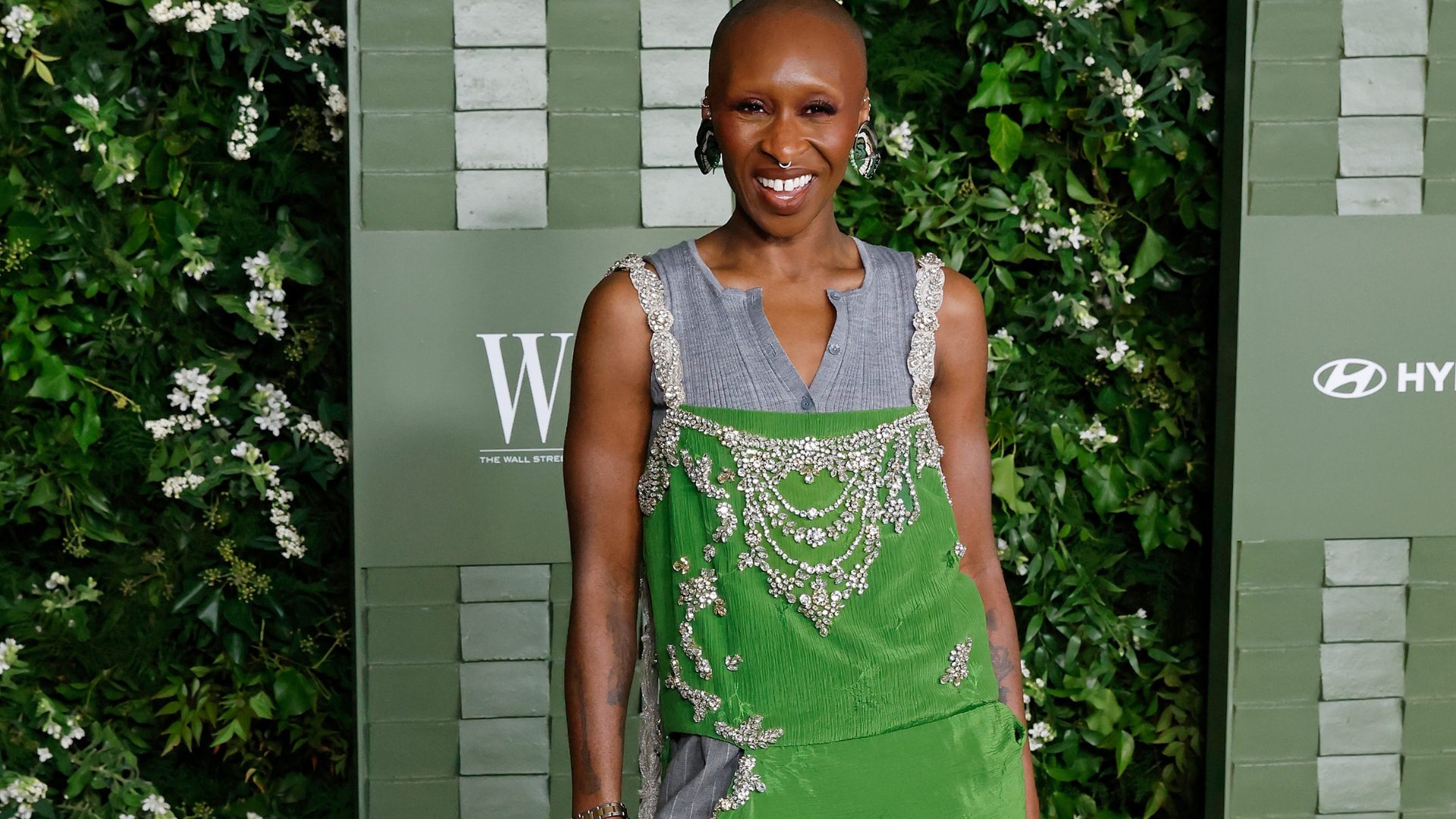 Cynthia Erivo Furthers Her 'Wicked' Agenda In A Bold Erdem Look