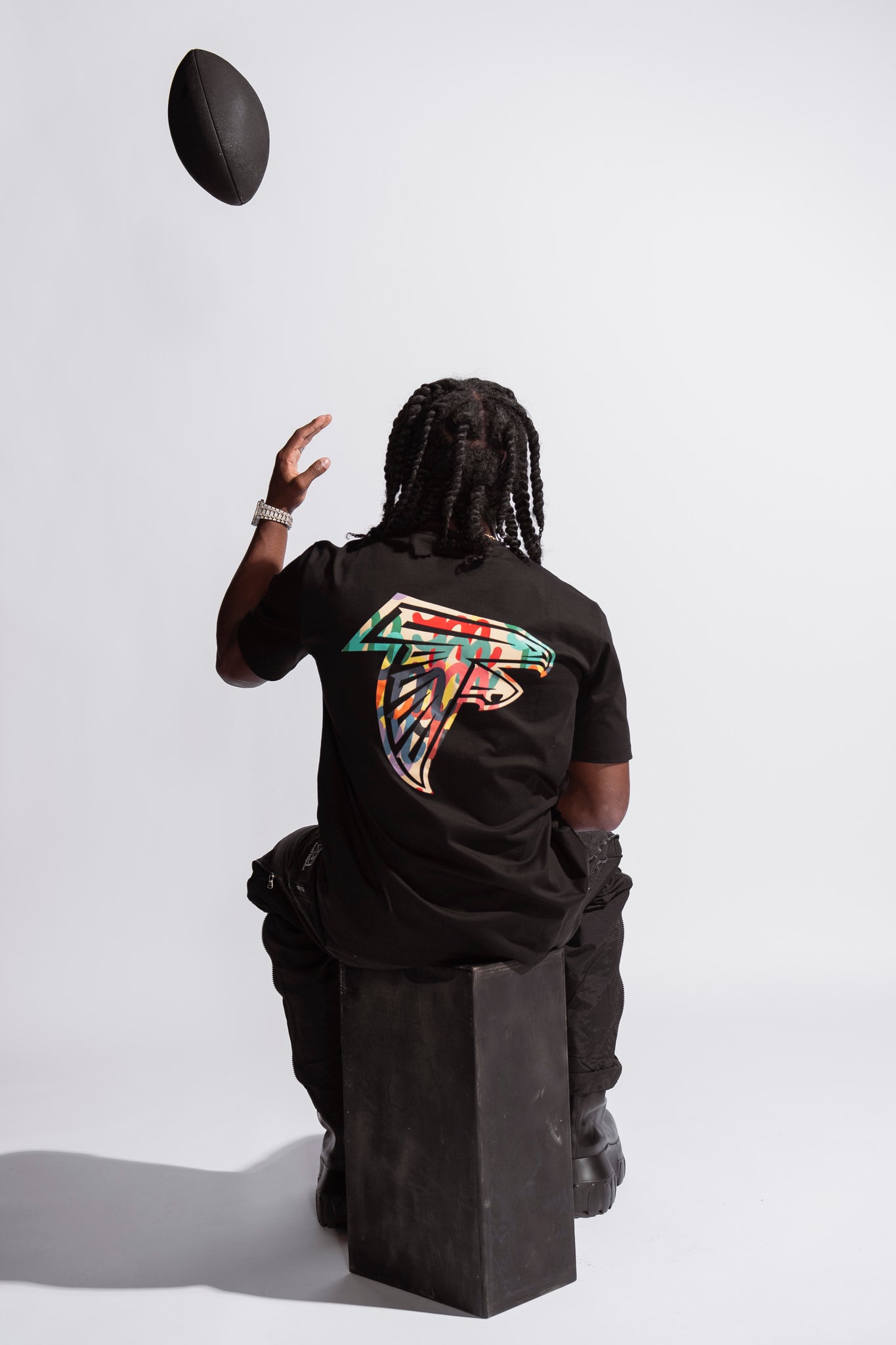 Tobi Egberongbe Of Mifland On  Atlanta Falcons Capsule Collection