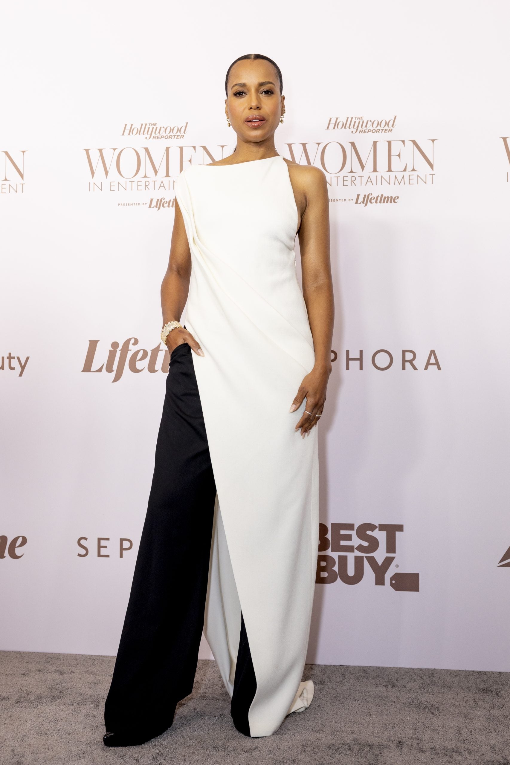 Kerry Washington Is Chic And Demure In Brandon Maxwell