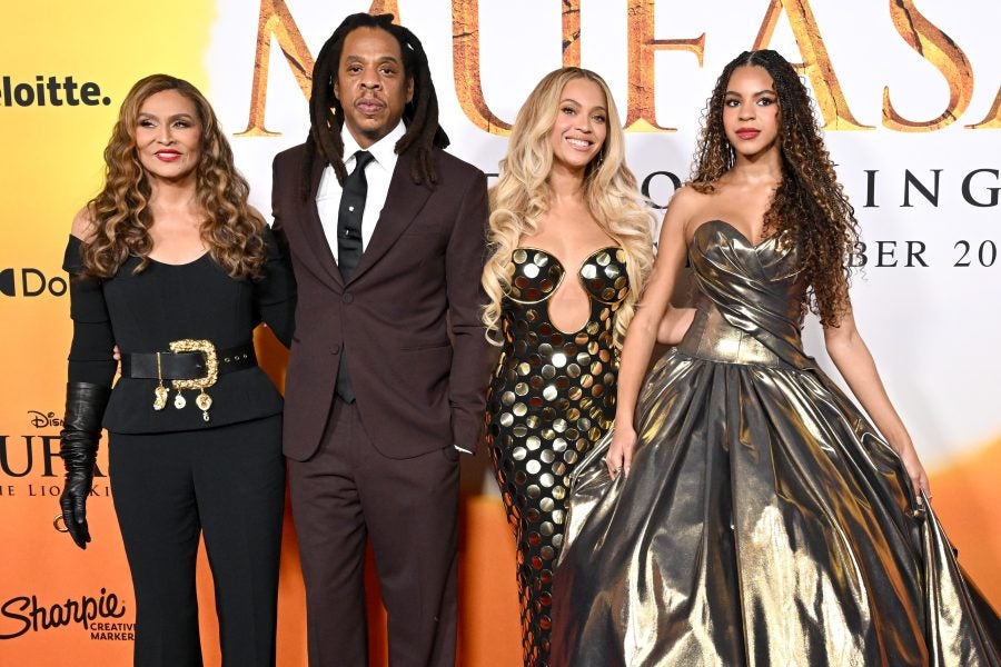 It’s A Family Affair! Beyoncé, Jay-Z, Blue Ivy, And Tina Knowles Attend ‘Mufasa: The Lion King’ Premiere