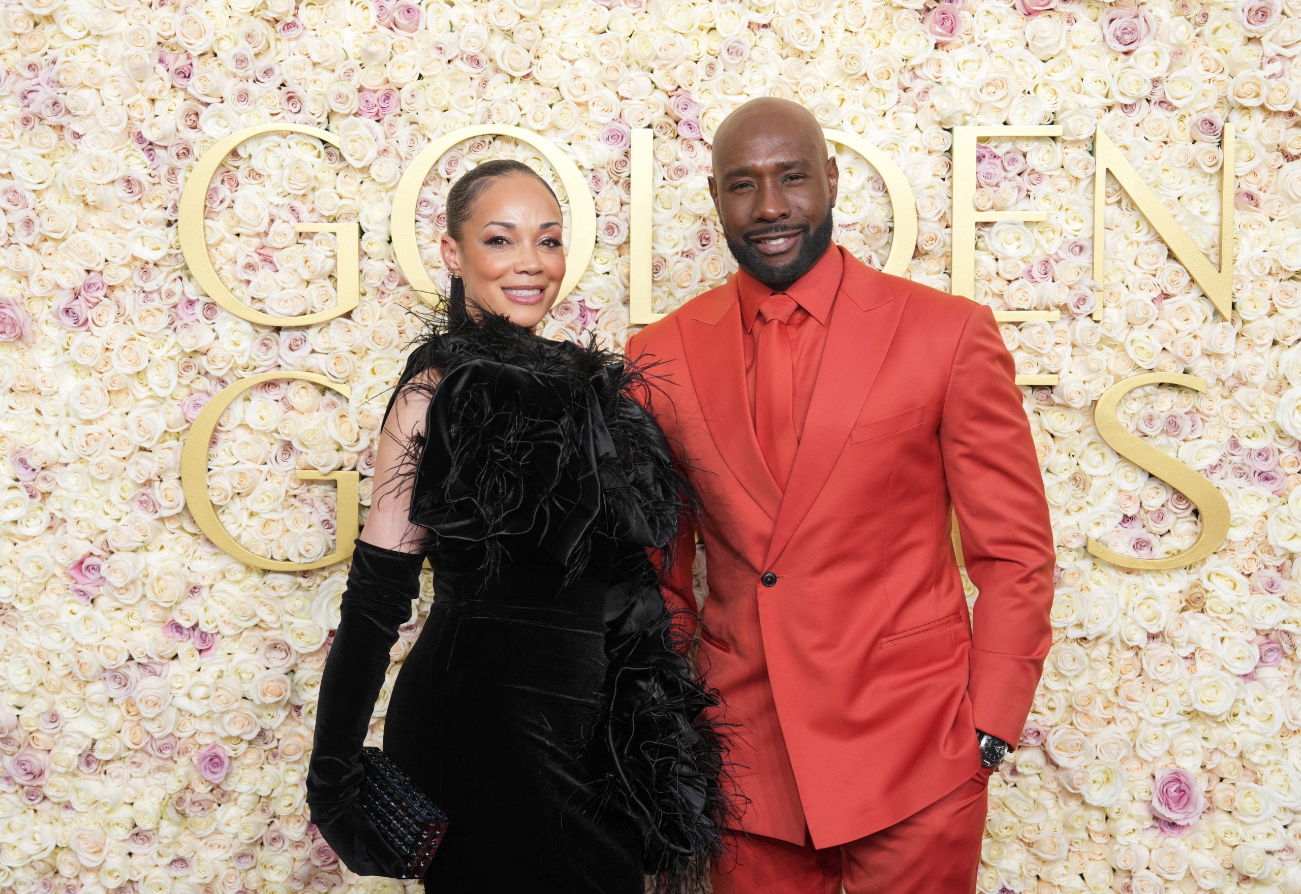 Pam And Morris Chestnut Showed Up And Showed Out For Their First Golden Globes