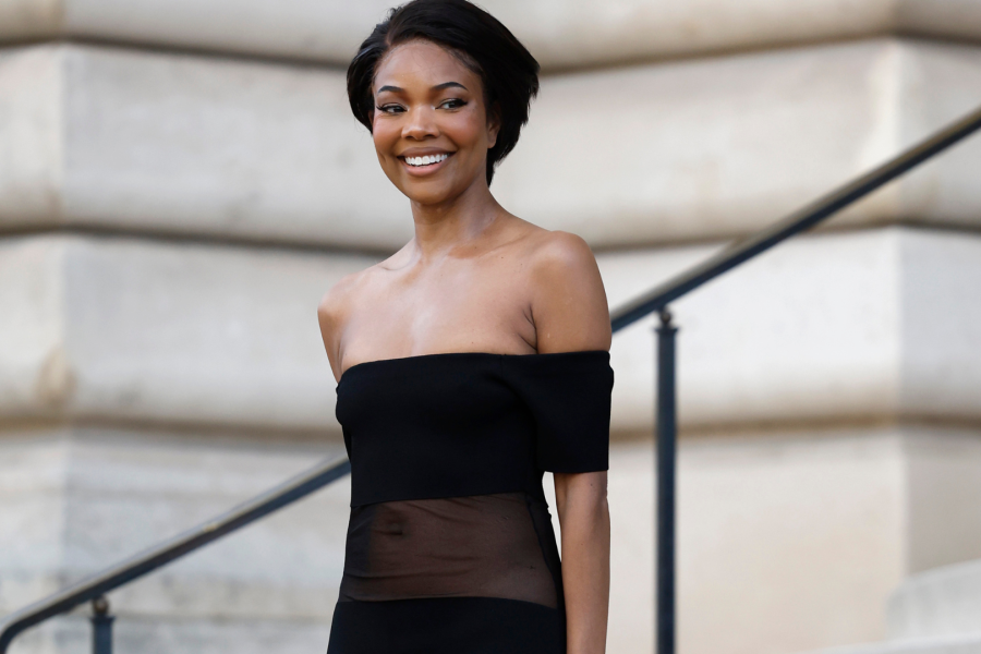 Gabrielle Union Stuns In Schiaparelli At Paris Fashion Week