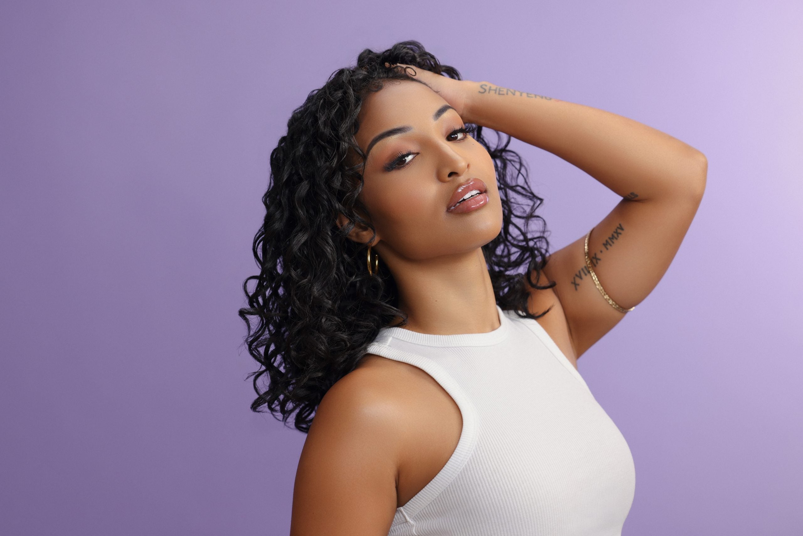 Shenseea Embraces Her Curls With The Mane Choice Partnership