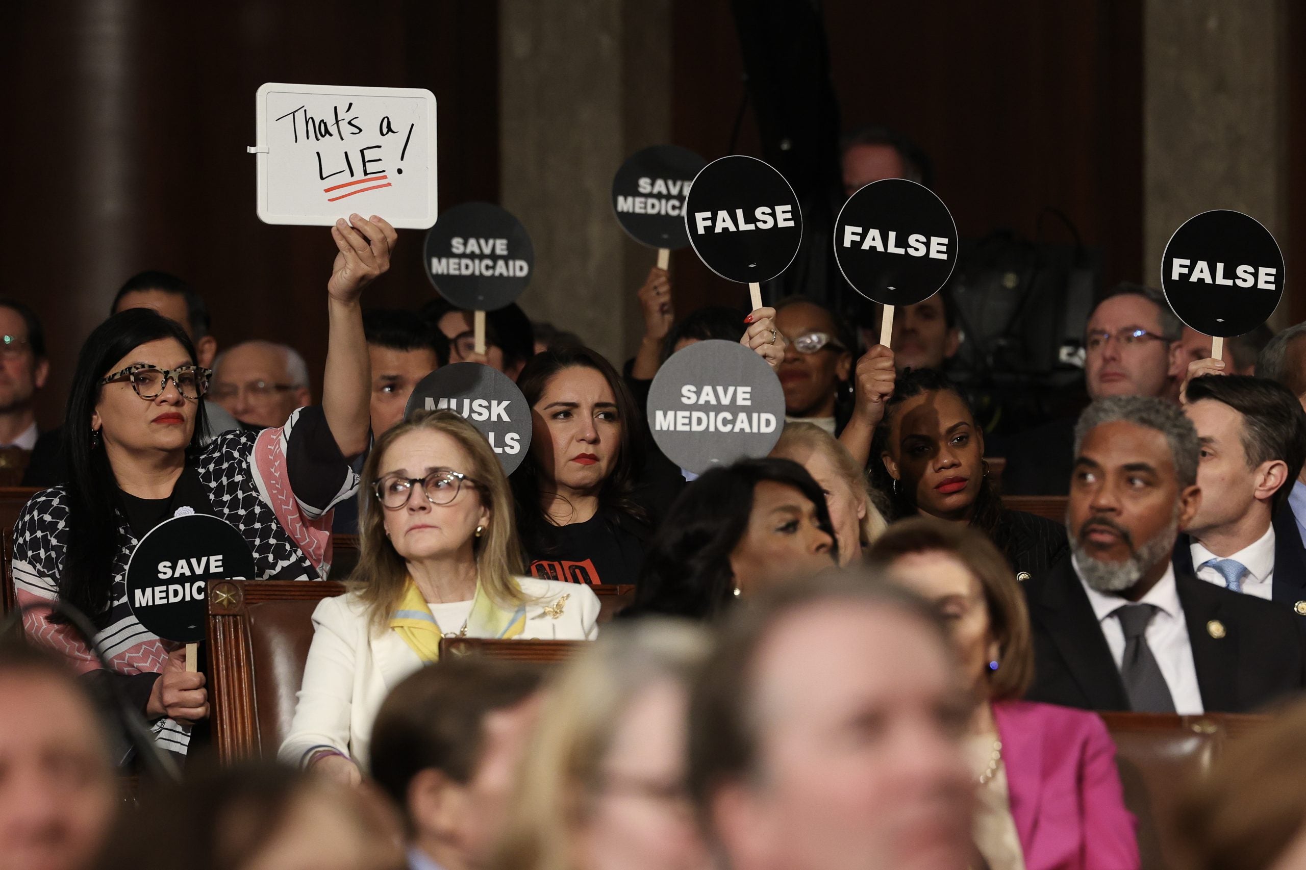 Trump doubles the program division in a speech to Congress, causing brave resistance of black leaders